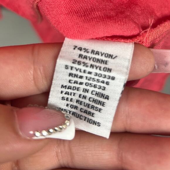 Habitat Pink Button-Up Women's Size XL - Picture 3 of 7